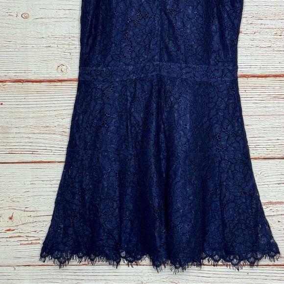 Joie Adisa Navy Blue Lace Mini Dress Sz 8 - Picture 13 of 15